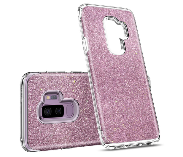 Etui Slim Armor Crystal Glitter do Samsung Galaxy S9+ różowe złoto - 424917 - zdjęcie 2